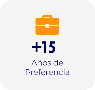 Más de 15 años de preferencia